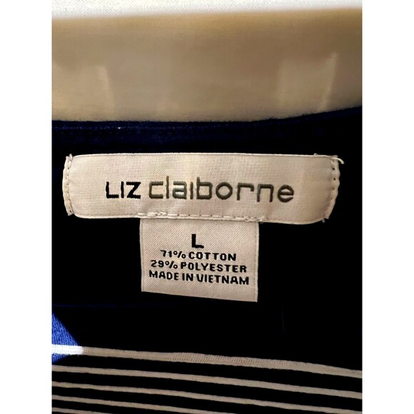 LIZ CLAIBORNE 3/4 LENGTH TOP SIZE L - Picture 5 of 5